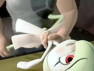 Pokemon trainer gives a rough fucking to one of his pokemon