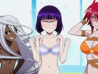 Monster Musume OVA 2 - Ecchi - Busty monster girls try on cute bras