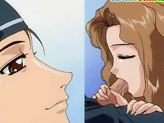 Horny teen girl sucks cock and gets ass fucked in train bathroom