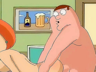 Peter and Lois Griffin from Family Guy have a dirty fuck at the office