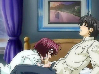 Horny hentai schoolgirl ties up dude, pisses on him, then rides his cock