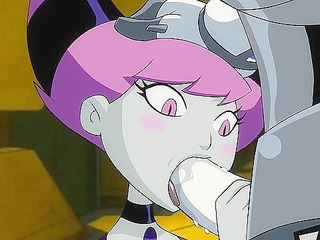 Teen Titans Cyborg gets his dick sucked by Jinx