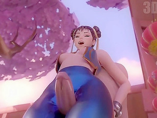 Chun Li's thighjob with cumshot