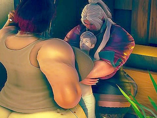 The Ritual Part One By LuckyLynx - Short guy is blown by new bosses - huge muscular women