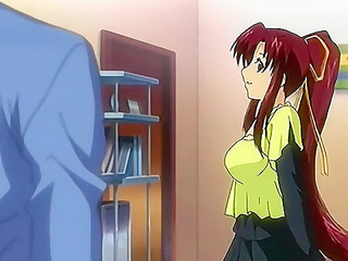 Busty anime girlfriend gets her shaved uncensored virgin pussy fucked