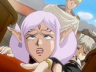 Dirty elf gets her butthole fucked in public by tentacle king